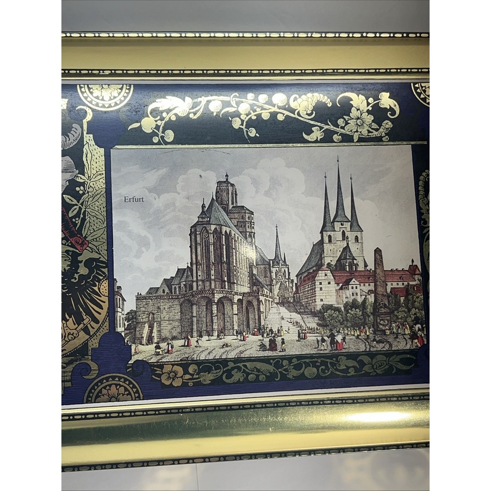 Henry Lambertz GMBH &‎ Co Tin Biscuit Box Hinged Chest 1998 Aachen Germany 14.5" - Picture 4 of 10